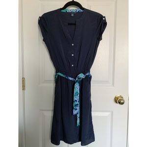 Tommy Hilfiger Navy Button-up Dress